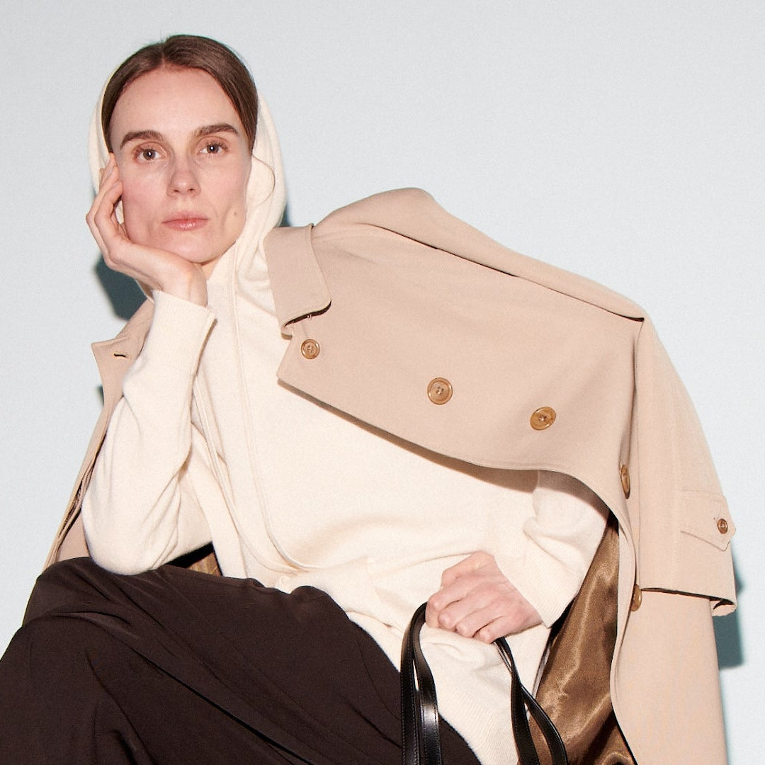 CORTO FELPA HOODIE CASHMERE CREAM