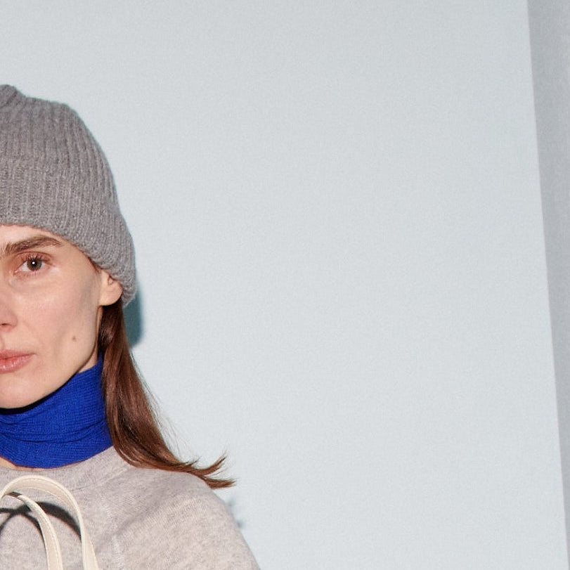 CORTO BEANIE HAT CASHMERE GREY