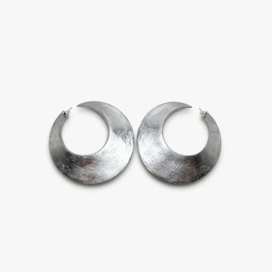 MONIES ECLIPSE STUD SILVER EARRING