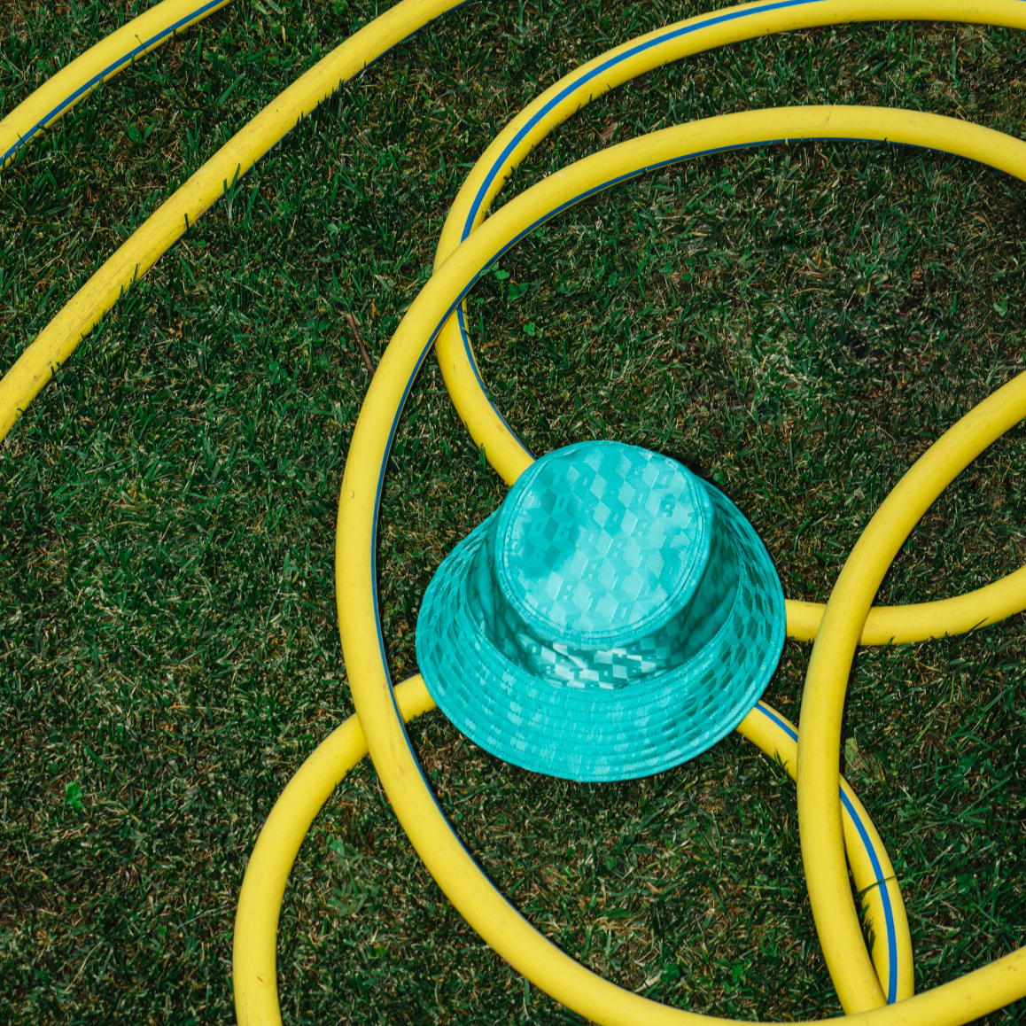BUCKET MONOGRAM TURQUOISE
