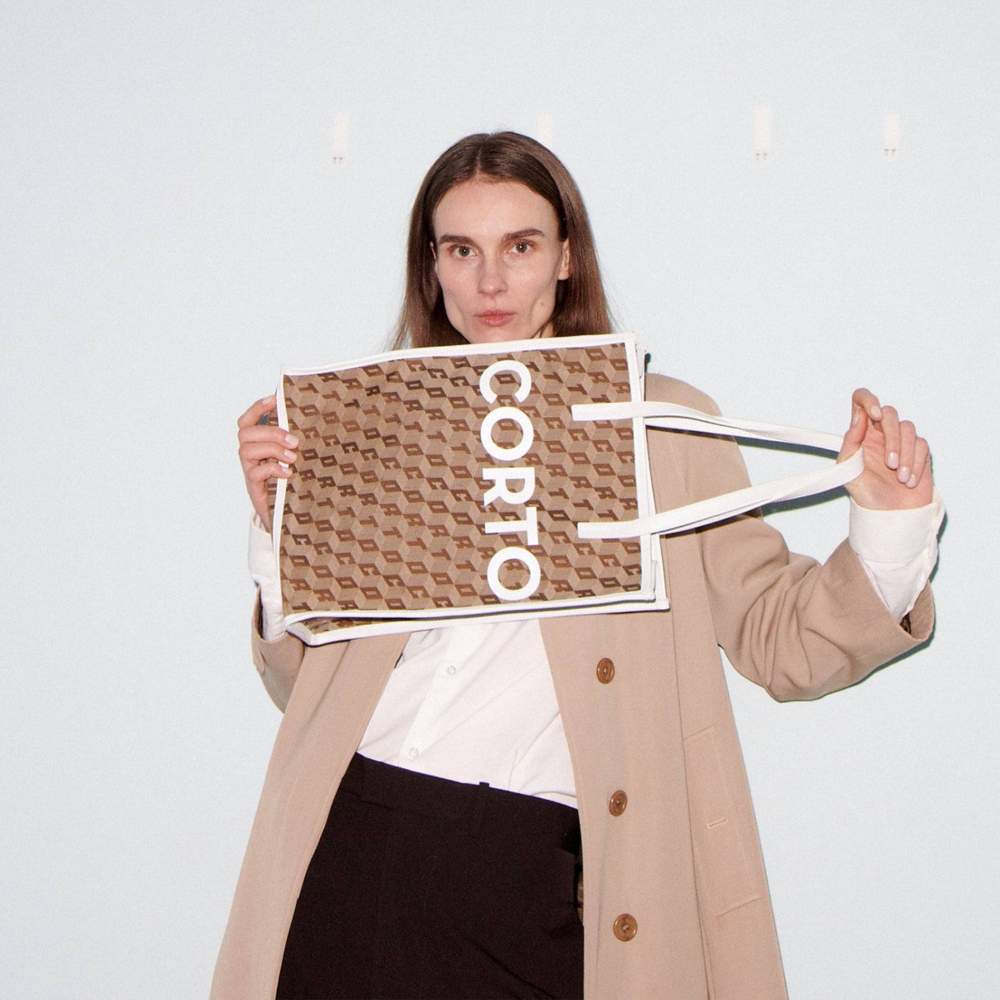 SHOPPER TOTE LUXOR WHITE
