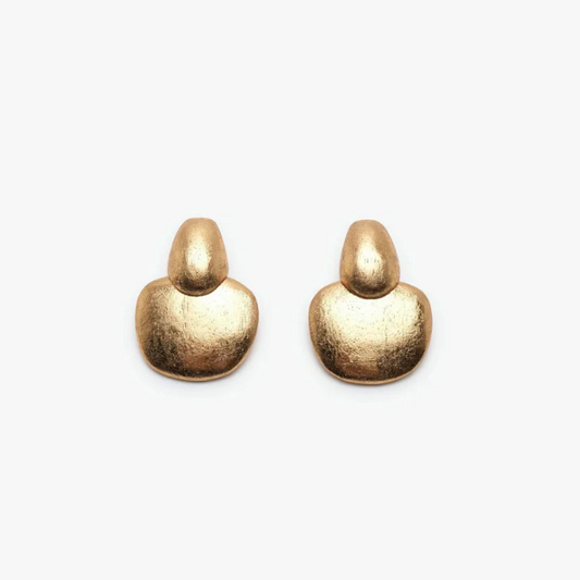 MONIES FOLIA PIN GOLD EARRING