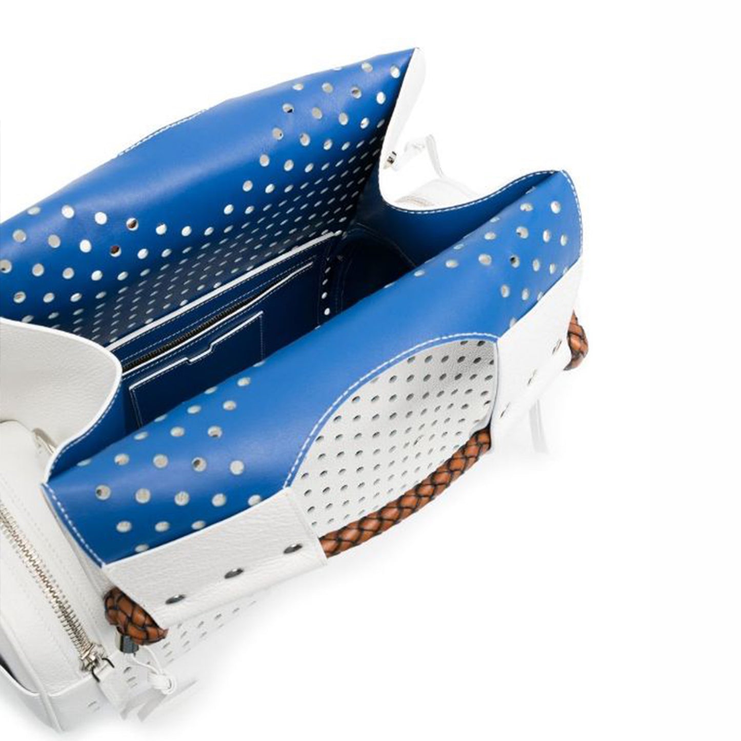 PRISCILLA LARGE PERFORATED WHITE