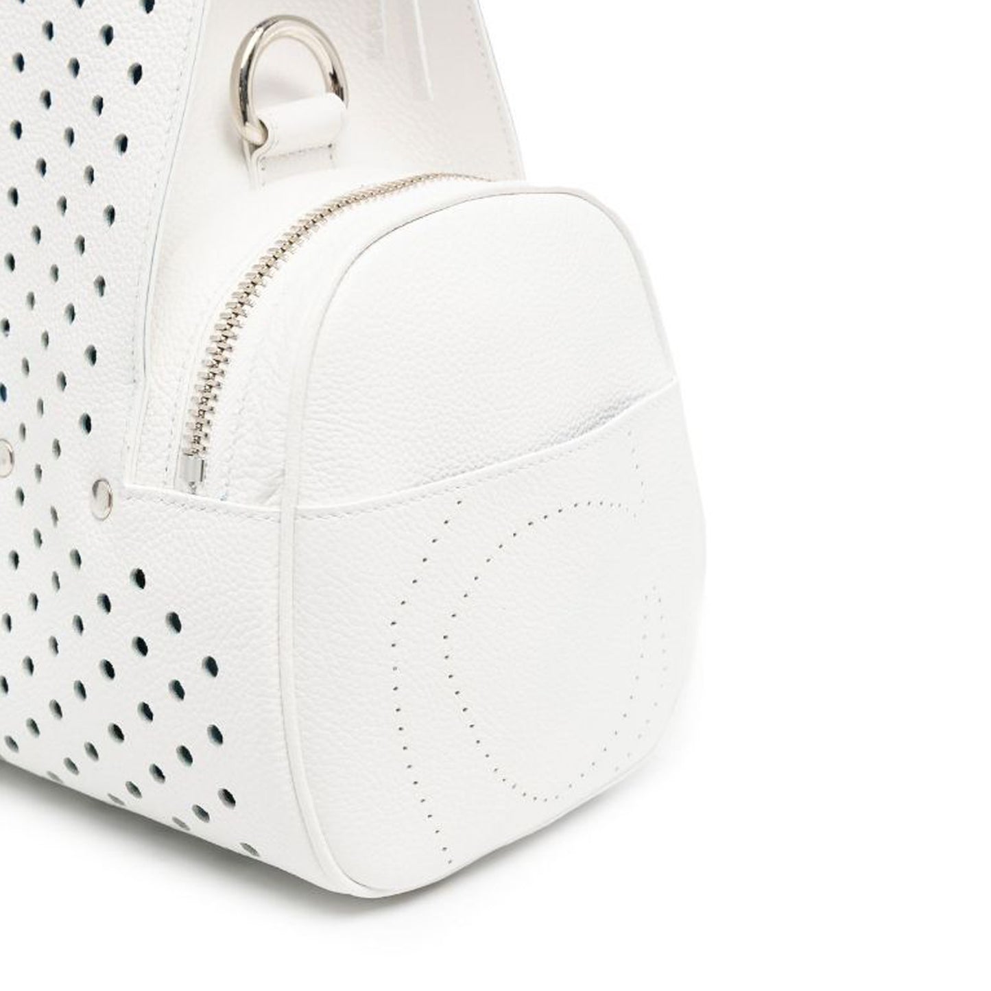 PRISCILLA LARGE PERFORATED WHITE