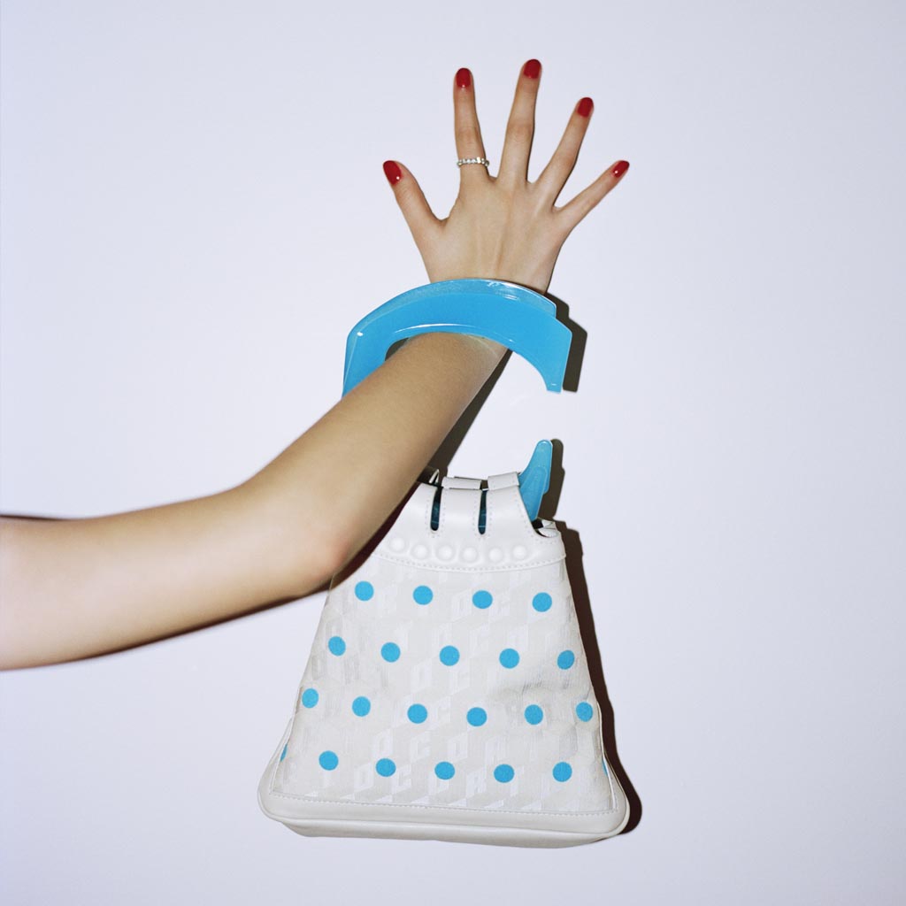 C EVENING BAG POLKA DOTS