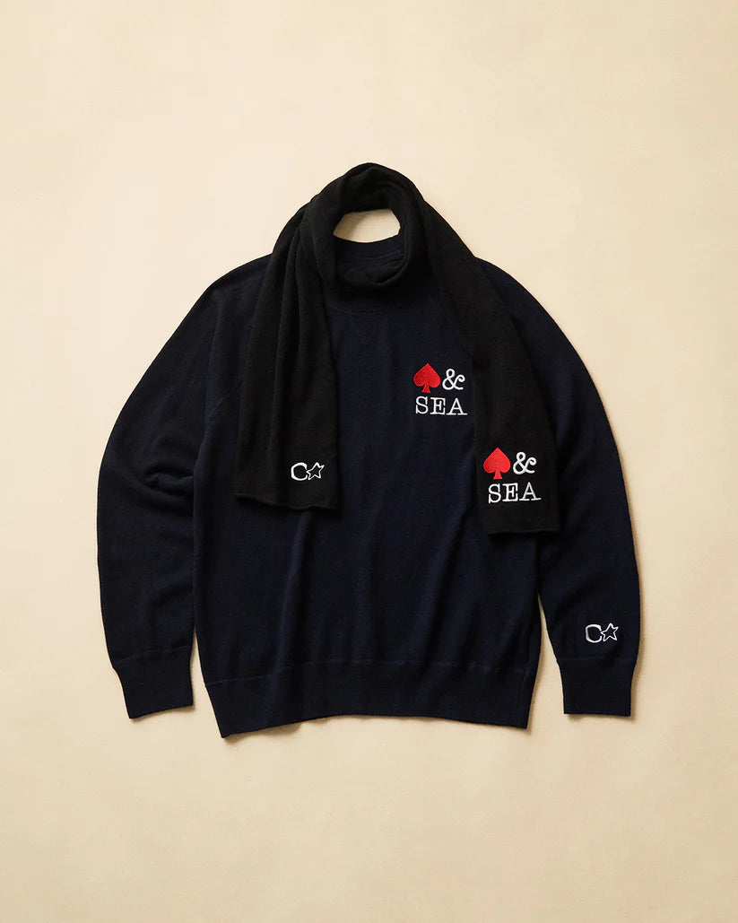 CORTO MOLTEDO x WDS CASHMERE SCARF BLACK