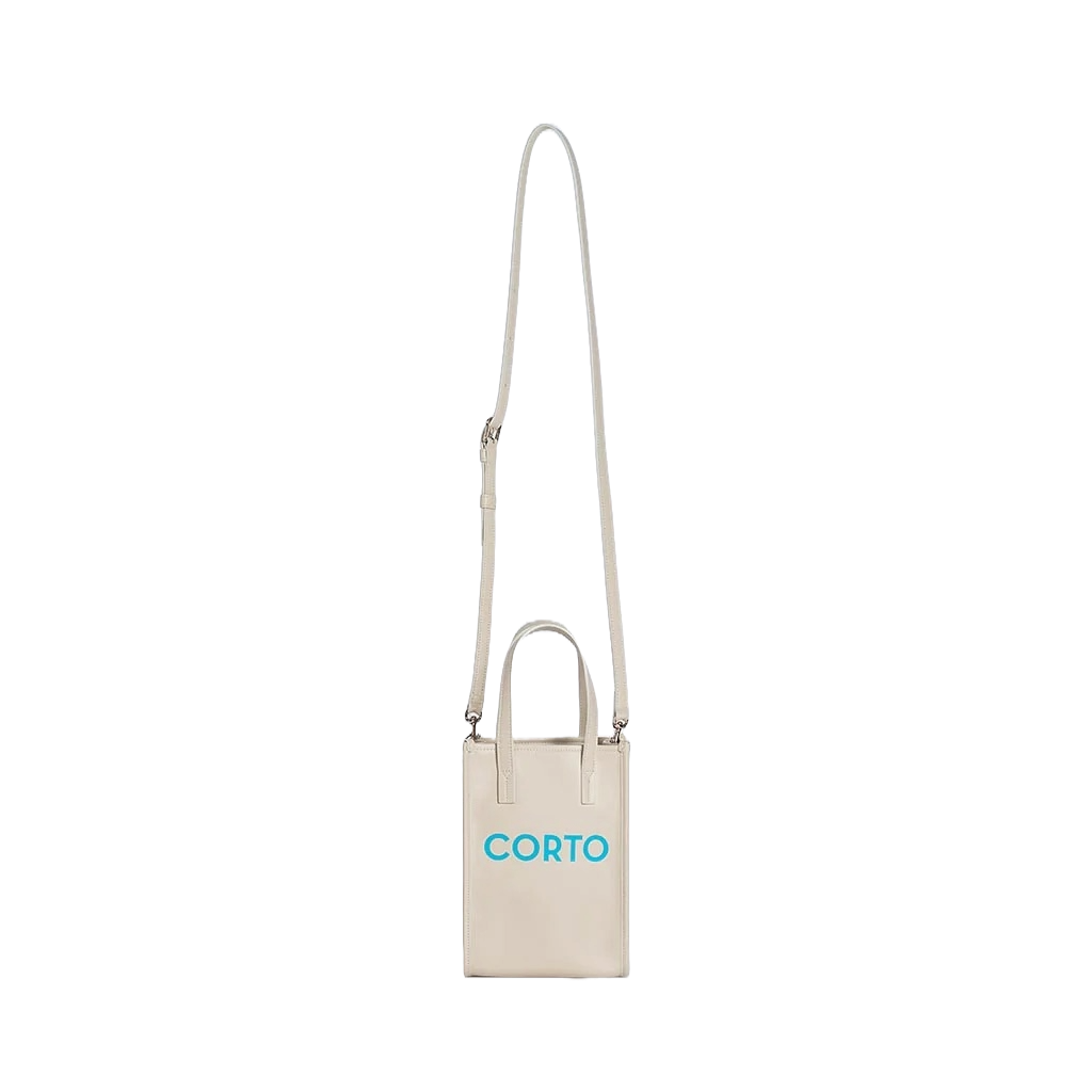 SHOPPER TOTE MEDIUM CREAM VITELLO