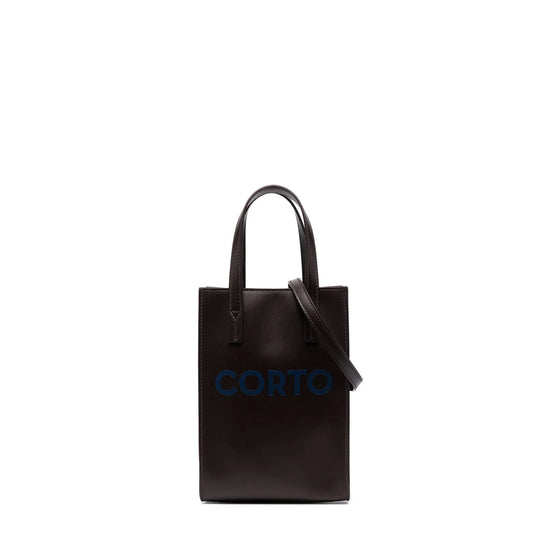 SHOPPER TOTE MEDIUM / VIT CHOCO / CORTONAVY