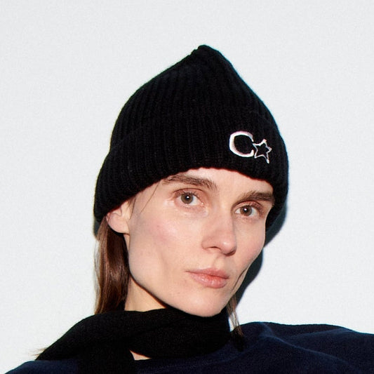 BLACK BEANIE HAT X WIND AND SEA