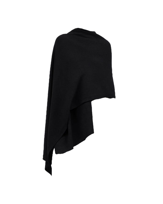 CORTO MAXI STOLE CASHMERE BLACK