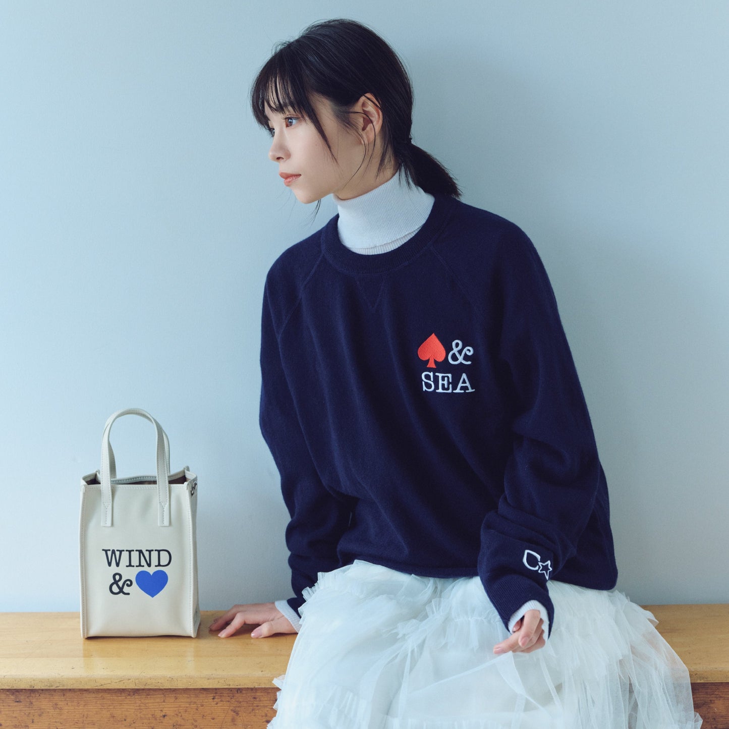 CORTO MOLTEDO x WDS TOTE MEDIUM CREAM