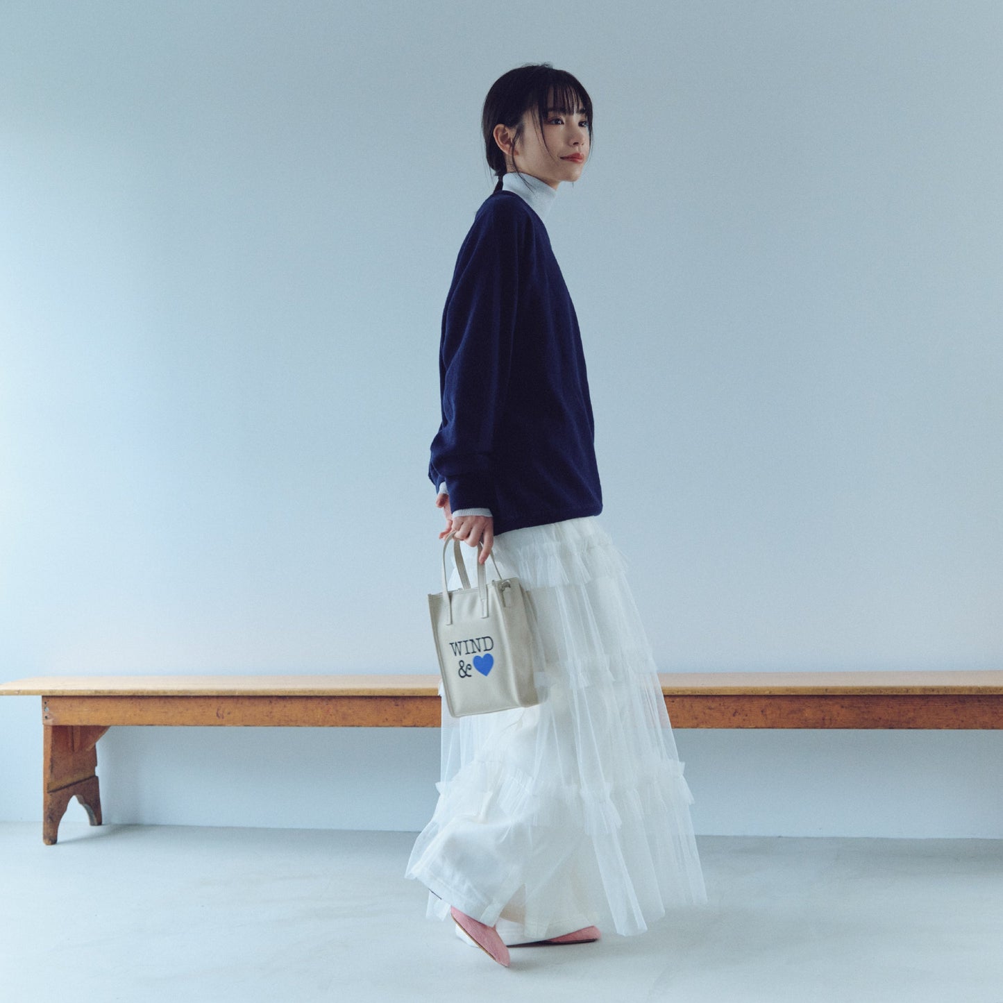 CORTO MOLTEDO x WDS TOTE MEDIUM CREAM