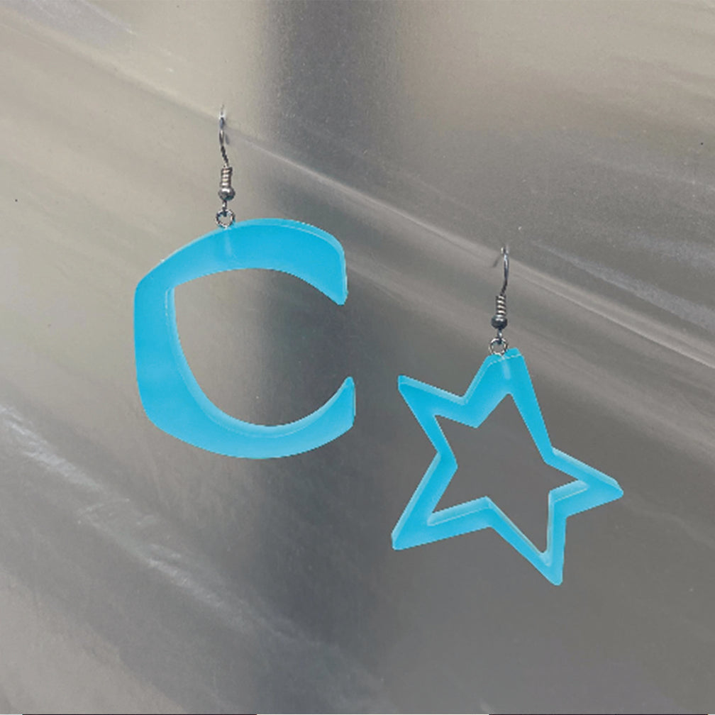 C STAR TURQUOISE EARRINGS