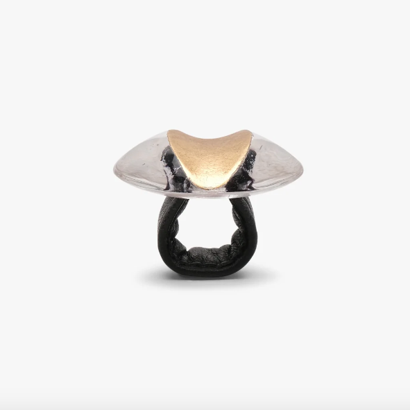 MONIES IBEX RING GOLD PLEXI
