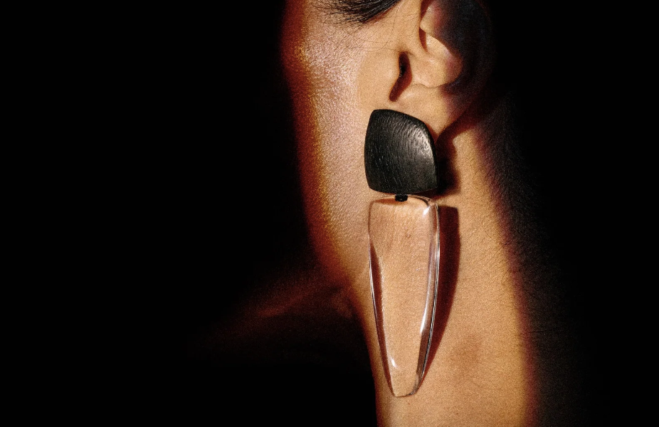 MONIES JOA EARRING BLACK