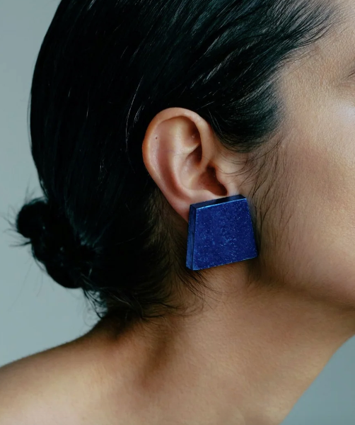 MONIES ZUKE EARRING BLUE