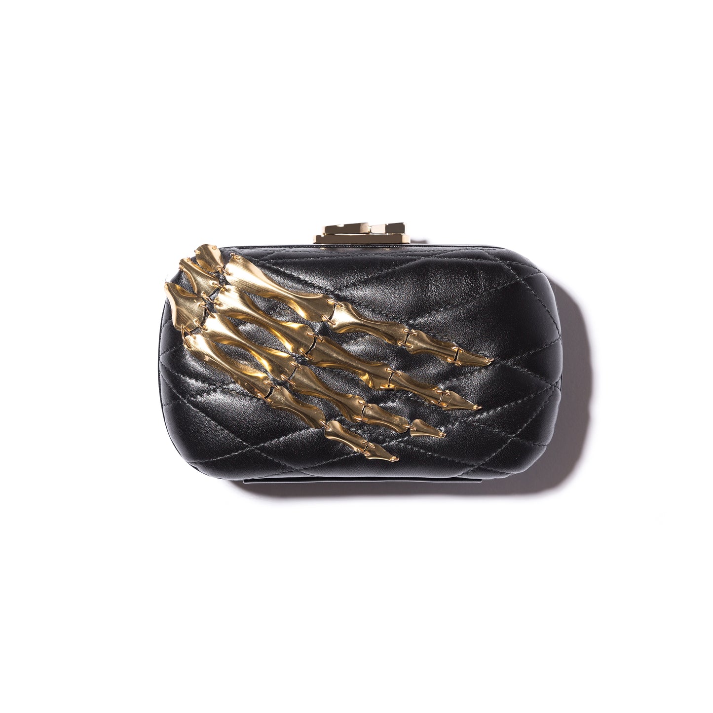 SUSAN C STAR SKELETON HAND/NAPPA BLACK sale