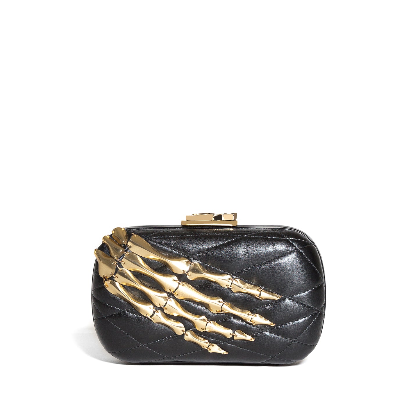 SUSAN C STAR SKELETON HAND/NAPPA BLACK sale